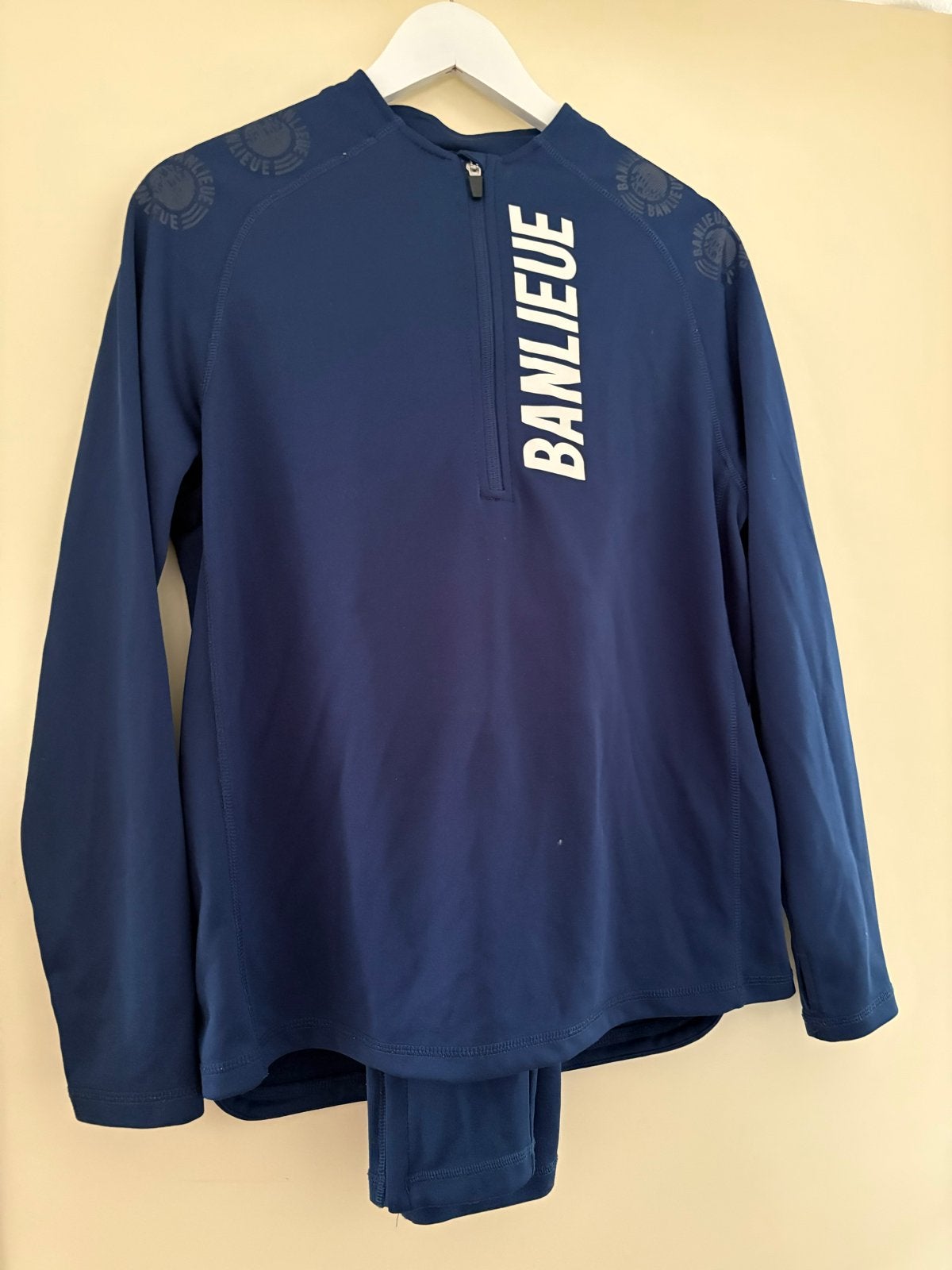 Banlieue Trainingspak Maat S - Donkerblauw, Kleding | Dames, Fitness of Aerobics, Maat 36 (S), Gedragen, Verzenden