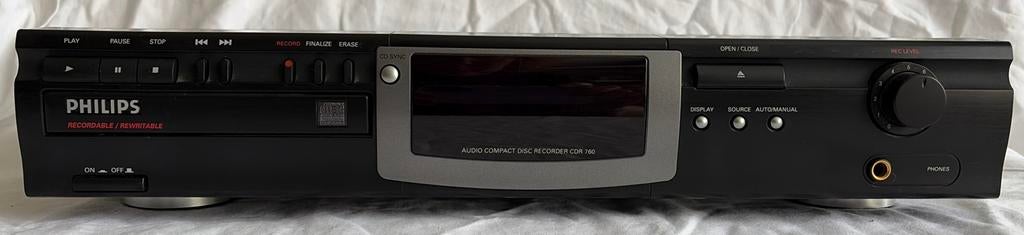 Philips CDR 760 Audio Compact Disc Recorder, Ophalen of Verzenden, Gebruikt, Philips