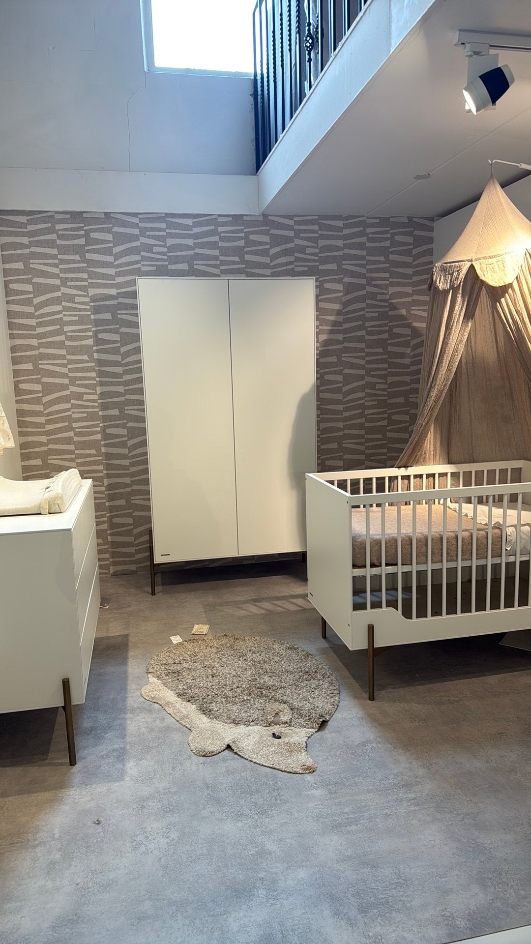 Kidsmill Boutique Babykamer Wit / Brass, Kinderen en Baby's, Kinderkamer | Complete kinderkamers, Ophalen, Zo goed als nieuw, Jongetje of Meisje