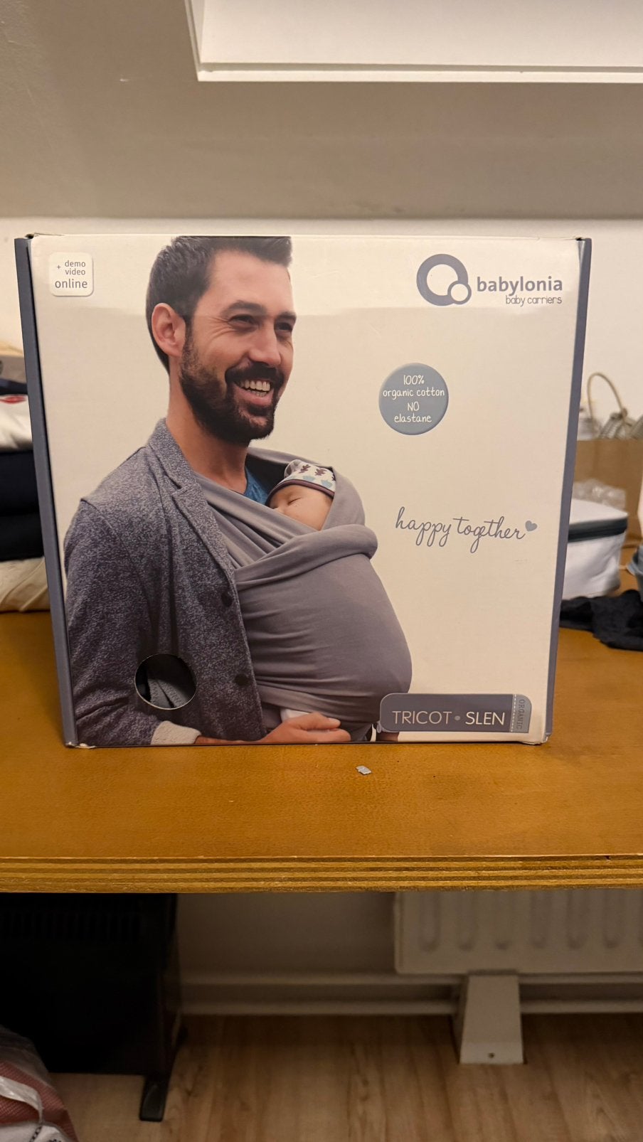 Babylonia Tricot slen egonomische draagdoek newborn tot 15kg, Ophalen of Verzenden, Zo goed als nieuw, Draagdoek, Overige merken