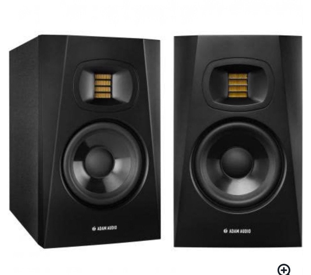 Adam audio t5v + Bluetooth adapter, Zo goed als nieuw, 120 watt of meer, Front, Rear of Stereo speakers, Ophalen