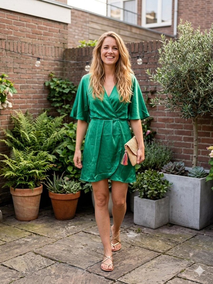 Nieuwe H&M jurk maat M, Ophalen of Verzenden, Nieuw, Maat 38/40 (M), Groen