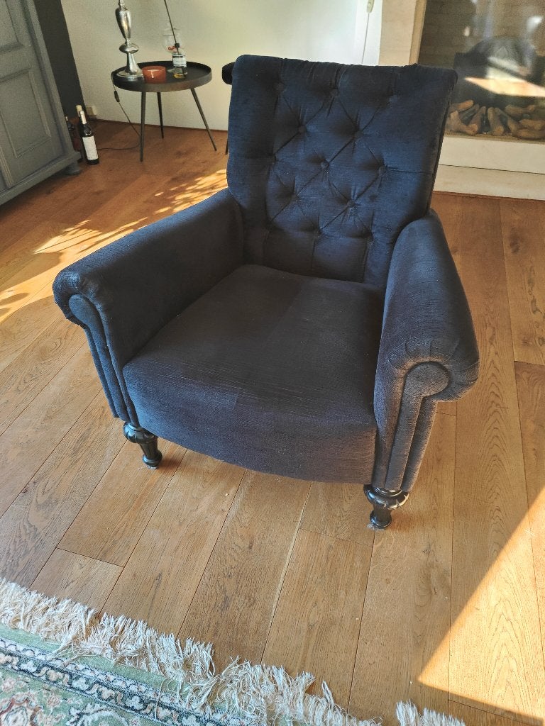 Twee leuke modern klassiek fauteuils, Ophalen, Gebruikt, Modern klassiek, 75 tot 100 cm