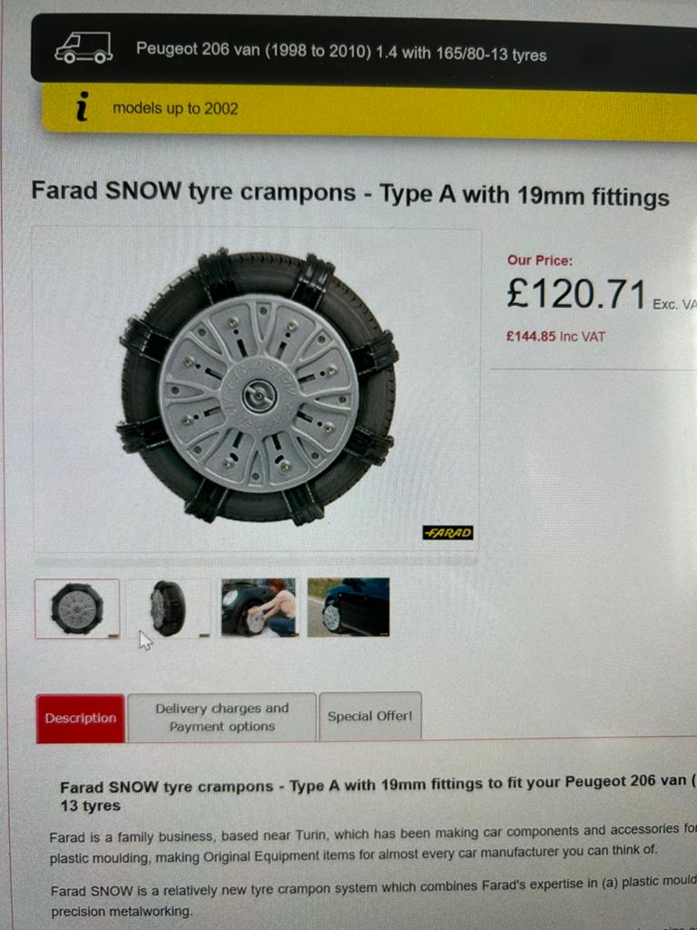 Farad crampons, Auto diversen, Sneeuwkettingen, Ophalen, Zo goed als nieuw