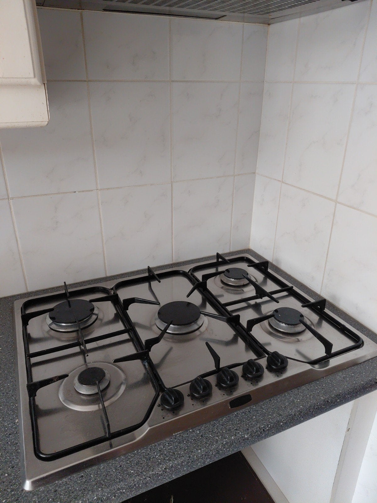 Inbouw gaskookplaat met 5 pitten, Ophalen, Gebruikt, Inbouw, Gas