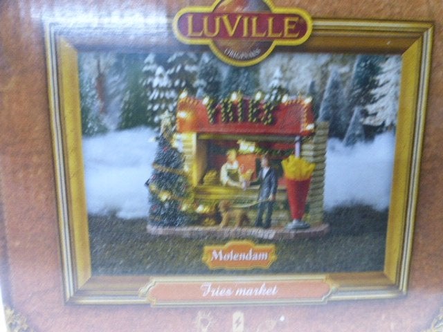 luville Fries Market frietkraam kraam kerstdorp kersthuisje, Diversen, Ophalen of Verzenden, Zo goed als nieuw