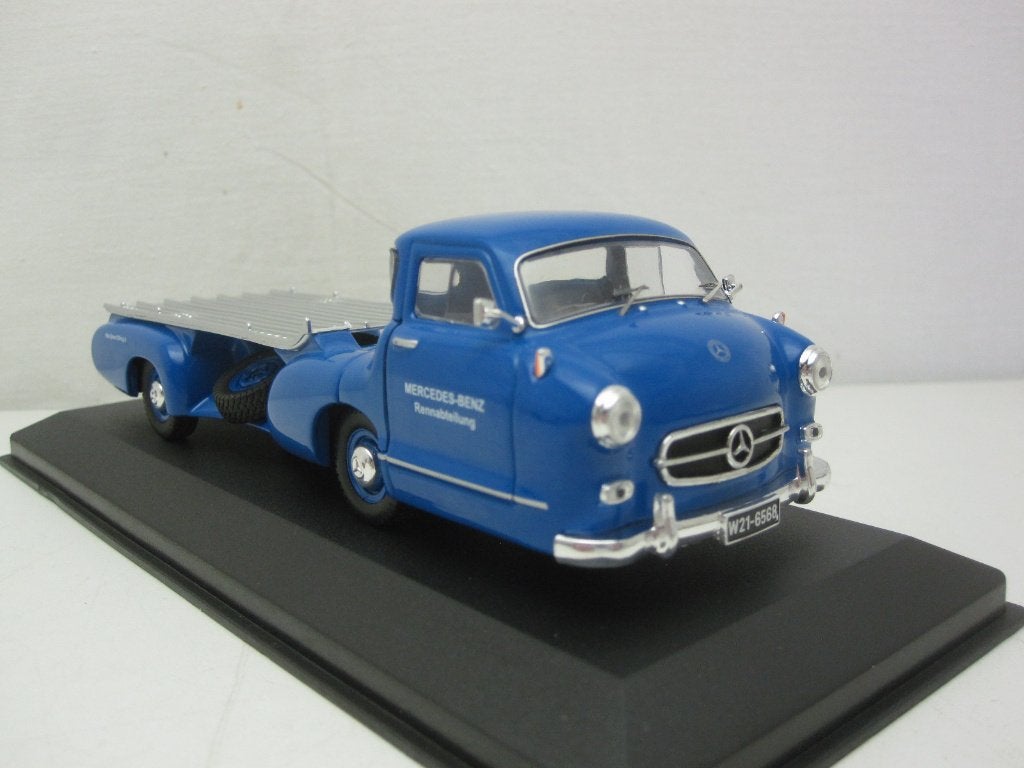 Mercedes-Benz Renntransporter 1955 Das Blaue Wunder 1:43 IXO, Ophalen of Verzenden, Nieuw, Auto, Overige merken