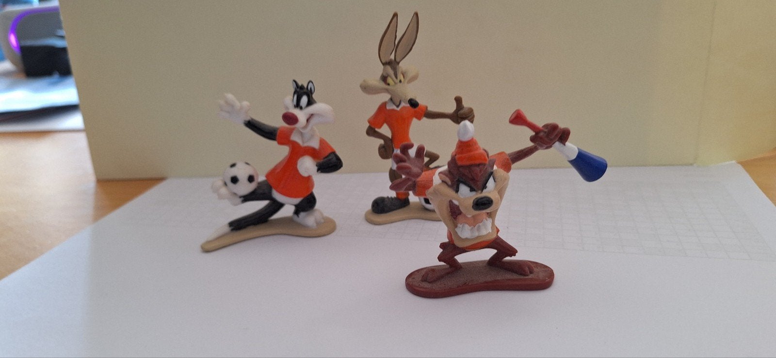 Looney Tunes voetbalfiguren - Complete set van 10, Verzamelen, Ophalen of Verzenden, Zo goed als nieuw