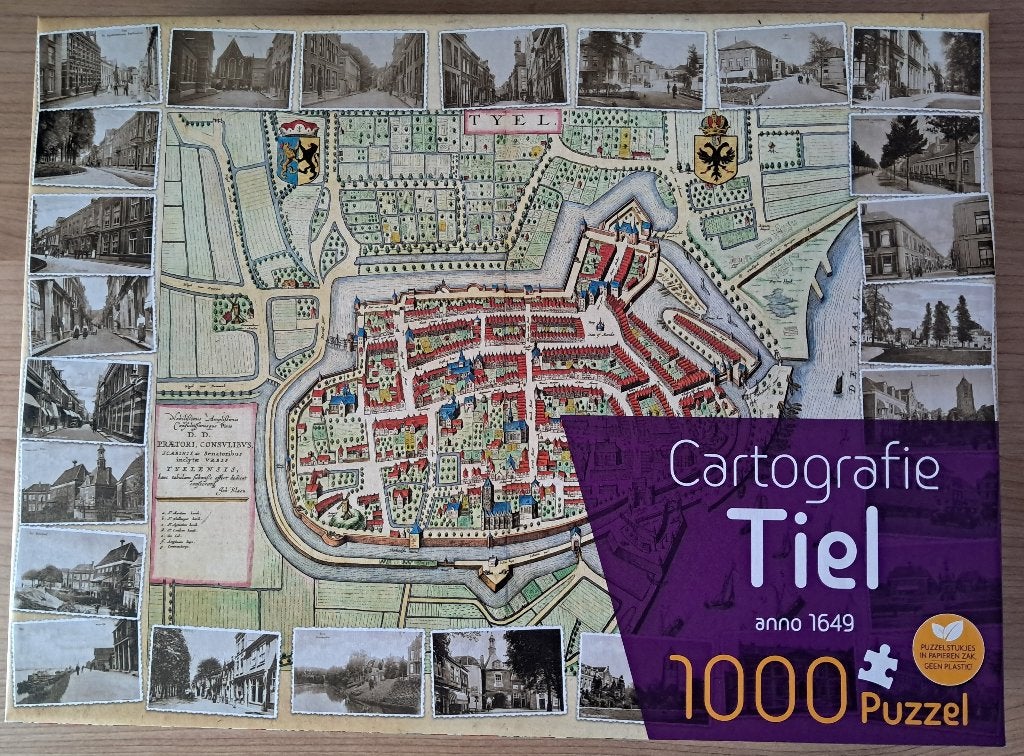 Nieuw puzzel Cartografie Tiel - 1000 stukjes, Ophalen of Verzenden, 500 t/m 1500 stukjes, Nieuw, Legpuzzel
