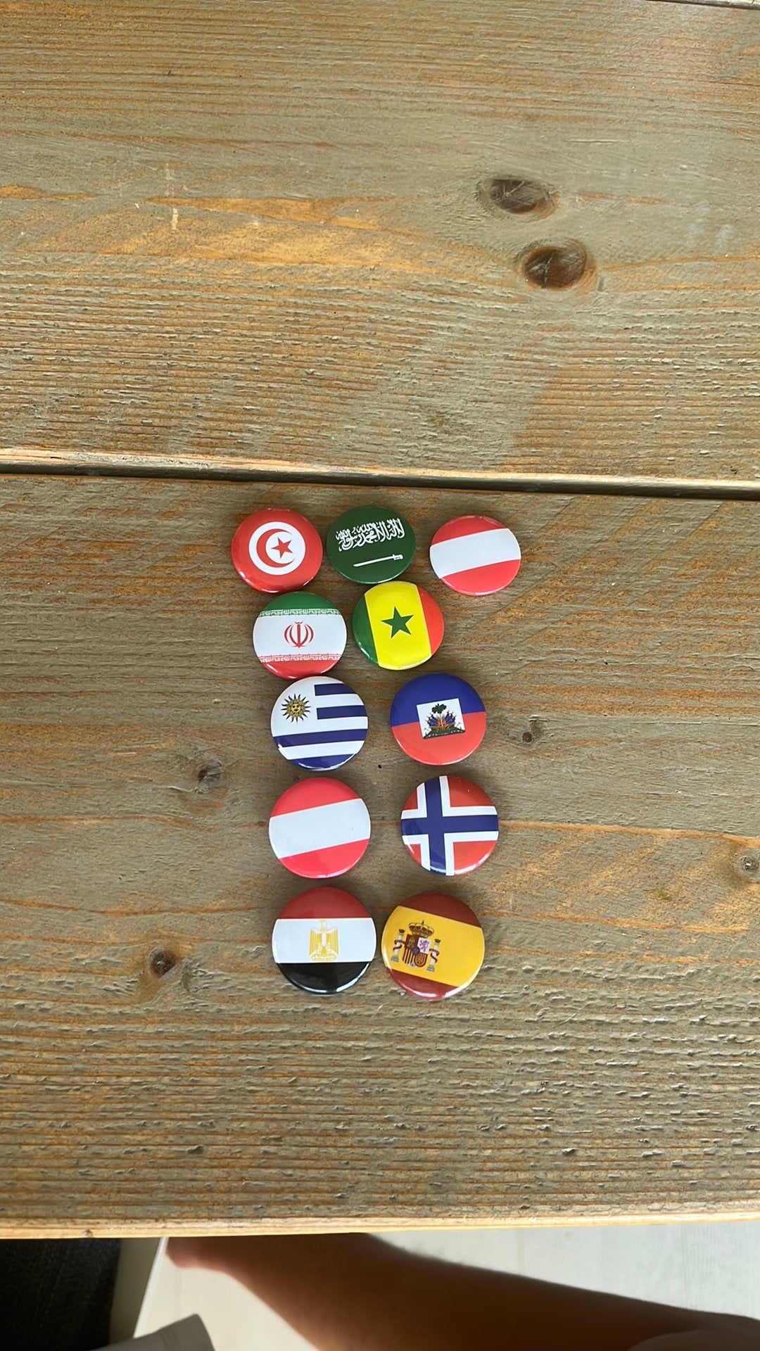 Dekamarkt wk buttons, 1,50€ per stuk., Ophalen of Verzenden, Nieuw, Stad of Land, Button