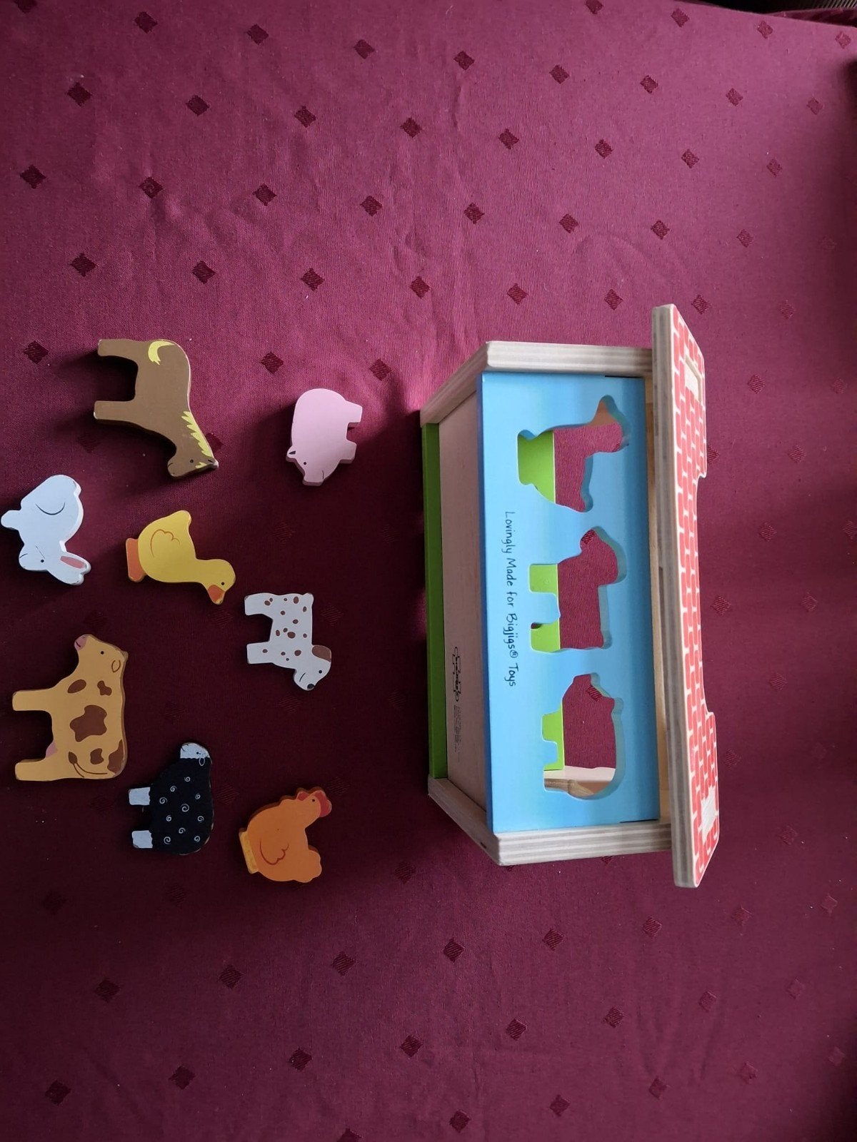 Houten vormenstoof dieren, Kinderen en Baby's, Ophalen of Verzenden, Zo goed als nieuw