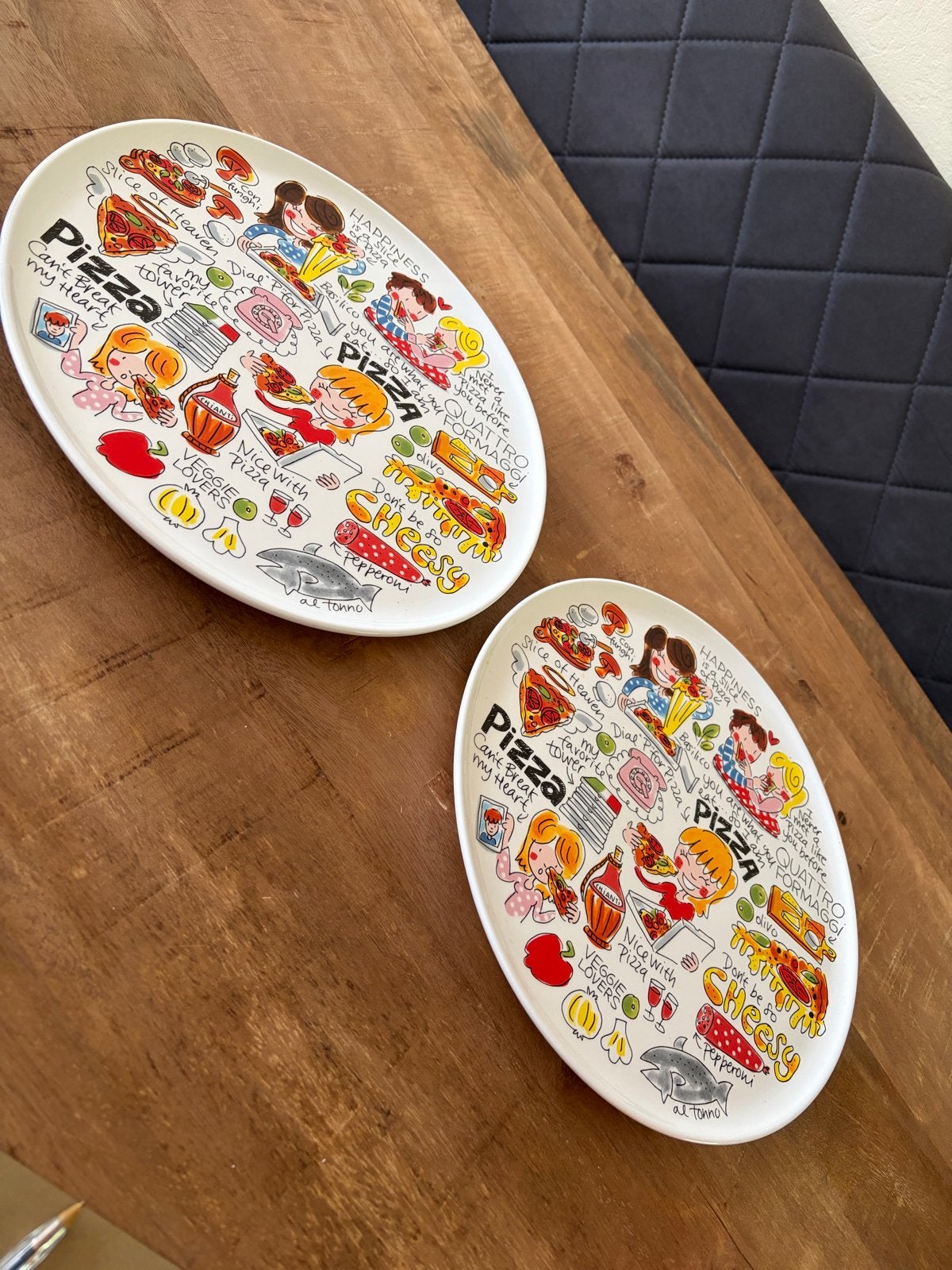 Blond Amsterdam Pizza Borden 31 cm - Set van 2, Keramiek, Ophalen of Verzenden, Zo goed als nieuw, Bord(en)