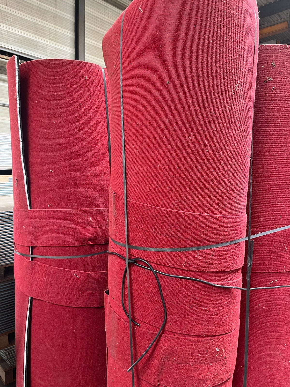 4x Rode Ondergrond Matten voor Gym/Sportzaal, Ophalen, Gebruikt, 100 tot 150 cm, 200 cm of meer
