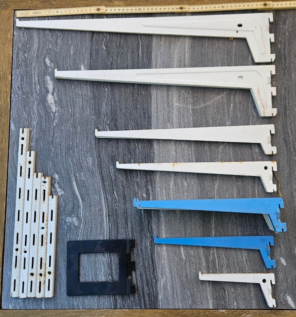 wandrails en plankdragers, Ophalen, Gebruikt
