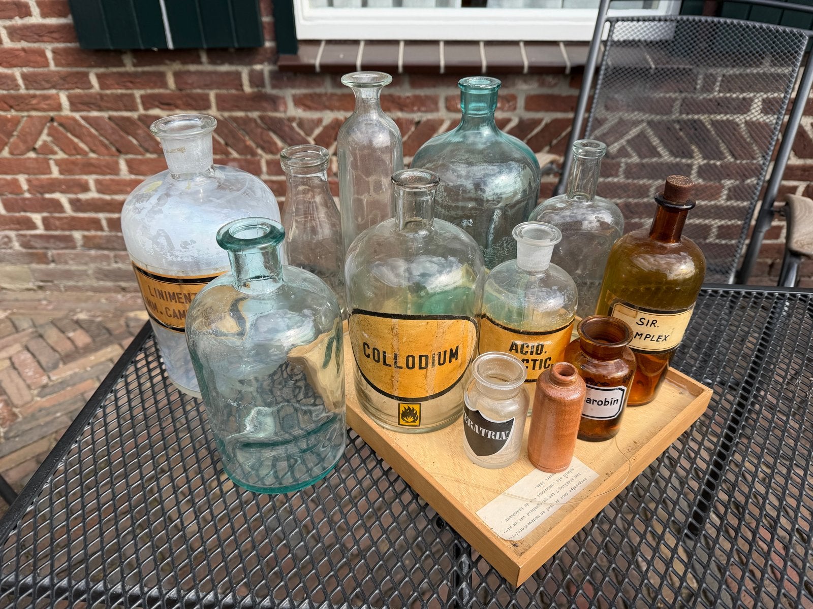 Antieke Apothekersflessen Collectie - Diverse Maten, Antiek en Kunst, Ophalen