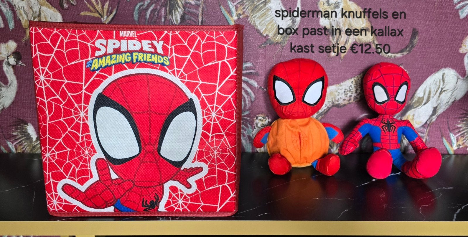 Spiderman knuffels kinderkamer decoratie, Kinderen en Baby's, Ophalen, Zo goed als nieuw, Overige typen