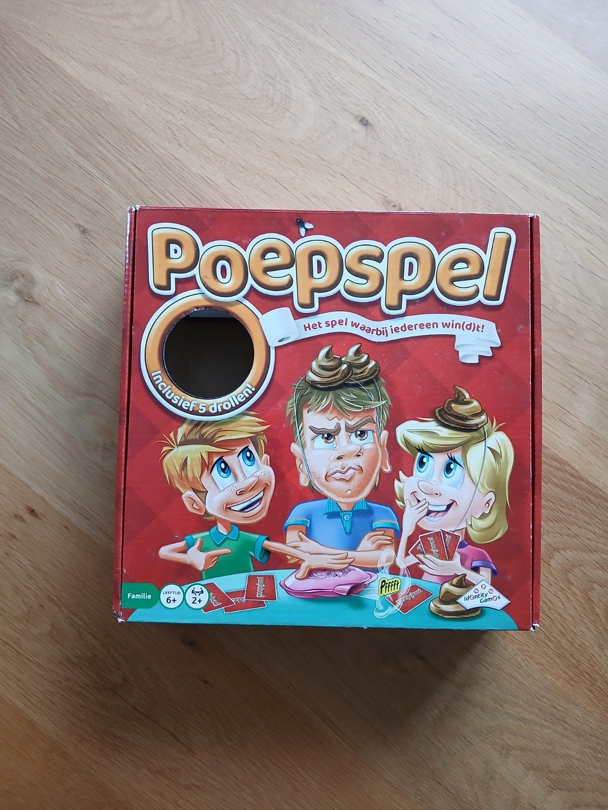 Het poepspel, Hobby en Vrije tijd, Ophalen of Verzenden, Zo goed als nieuw, Identity Games