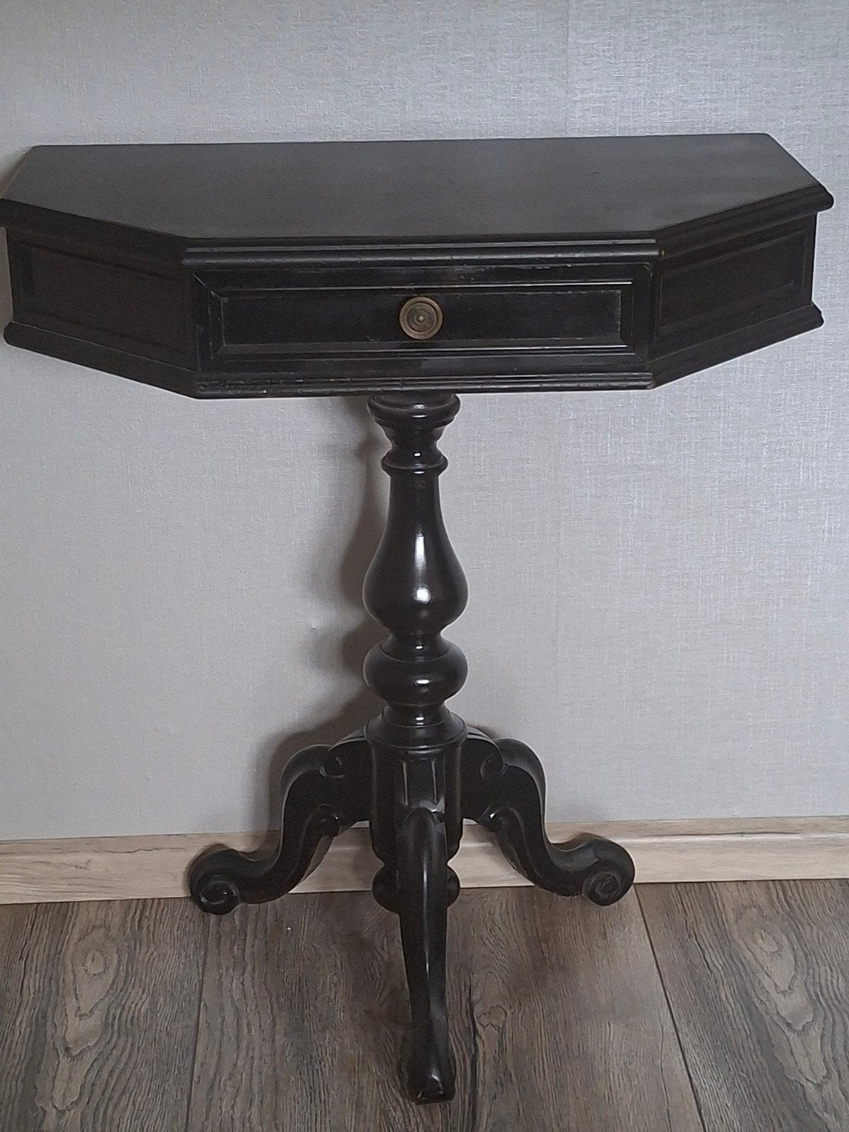 antiek hal tafeltje, Huis en Inrichting, Gebruikt, 50 tot 100 cm, Eikenhout, Antiek