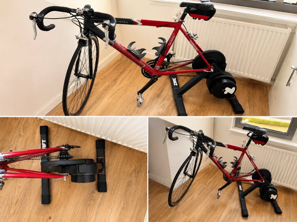 wielrenfiets met fietstrainer, Sport en Fitness, Wielrennen, Ophalen, Zo goed als nieuw, Overige typen