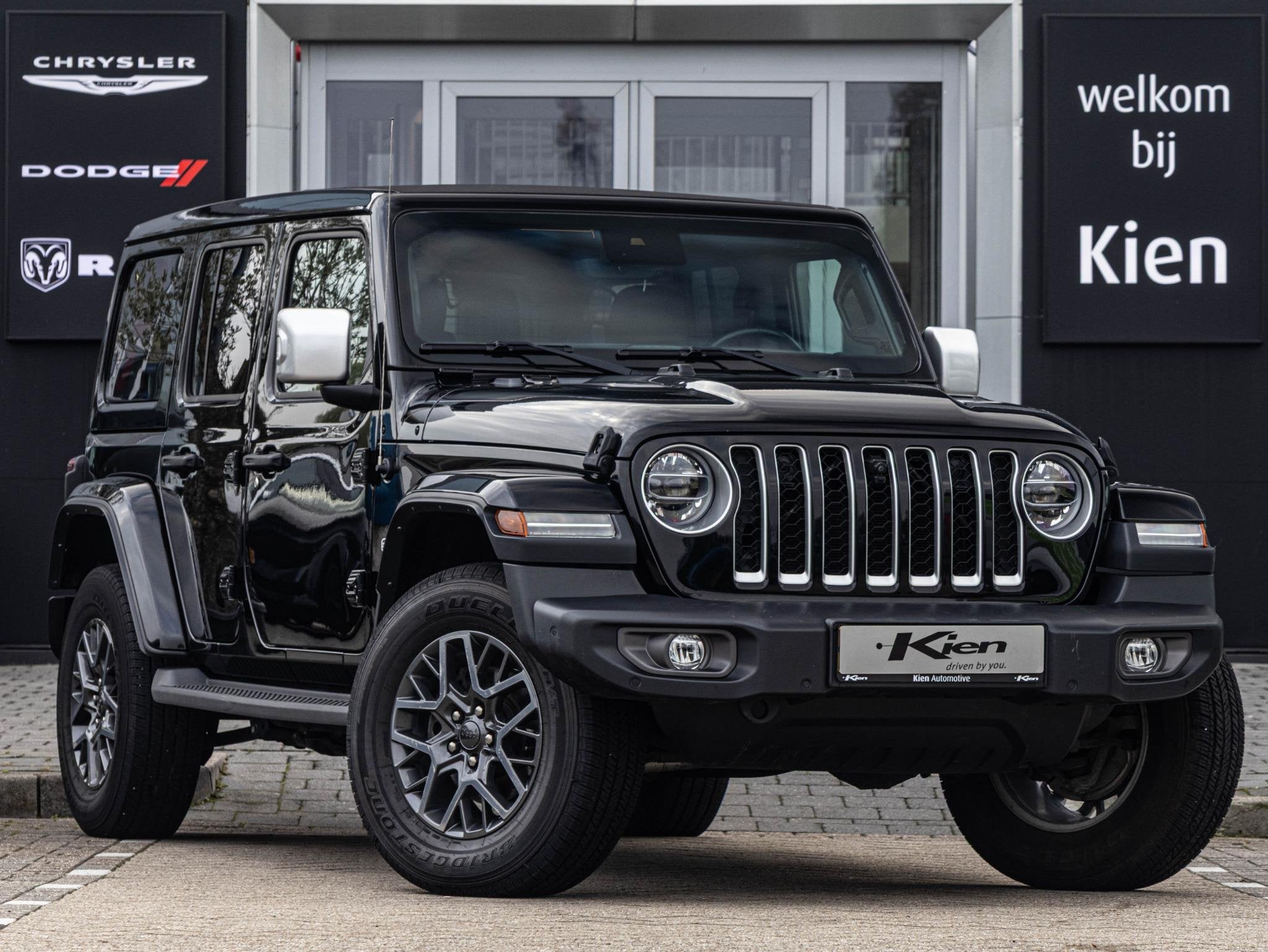 Jeep Wrangler Unlimited 4xe 380 Sahara | Leder | Cruise Cont, Auto's, Automaat, Stof, 4 cilinders, Cabriolet