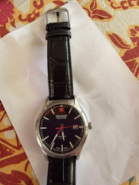 Horloge Swiss Military, Overige merken, Overige materialen, Leer, Polshorloge