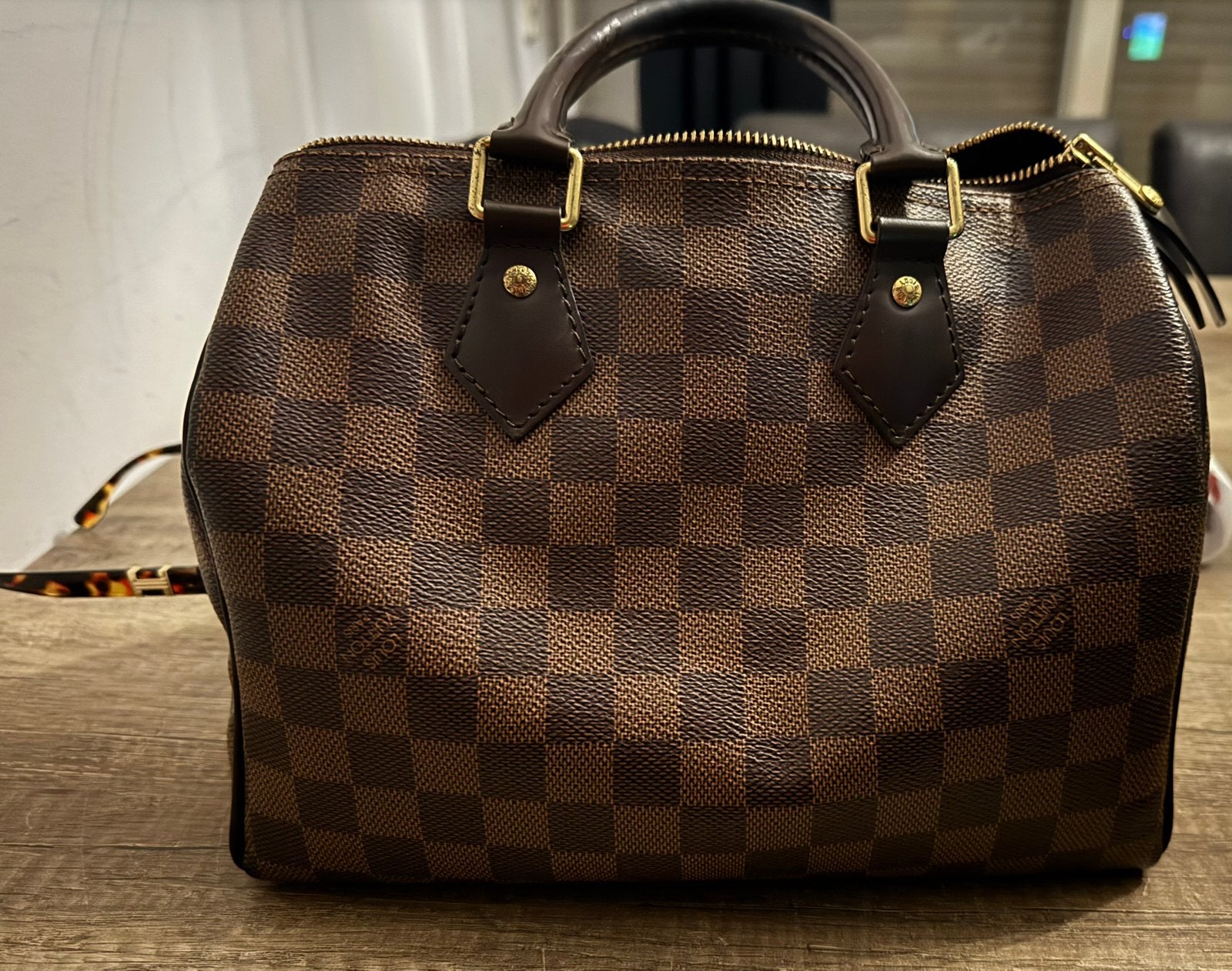 Louis vuitton speedy 25, Ophalen, Gebruikt, Bruin, Handtas