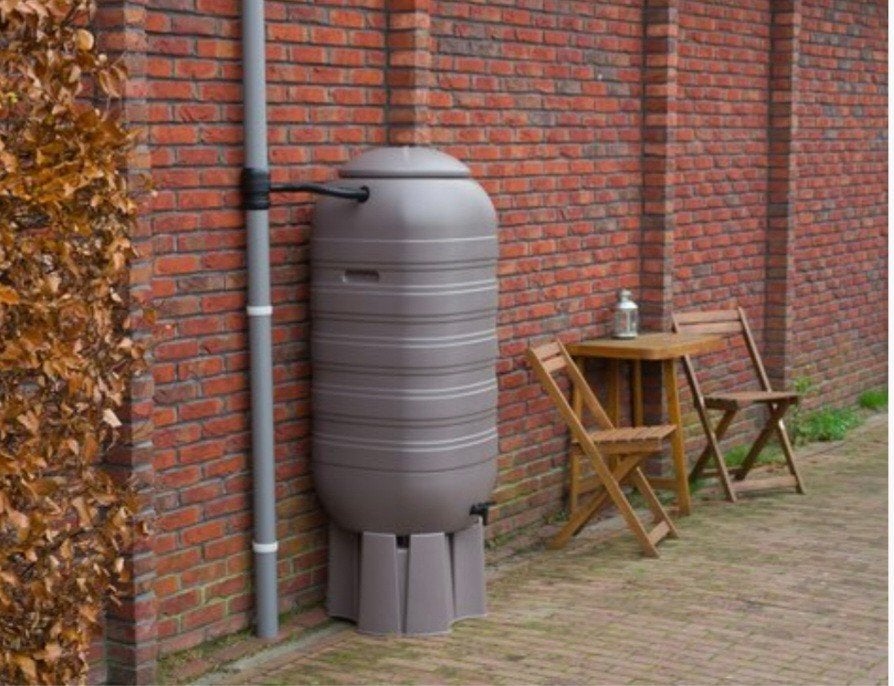 Nature Regenton kleur taupe 250L, Tuin en Terras, Ophalen, Kunststof, Met kraantje, 150 liter of meer