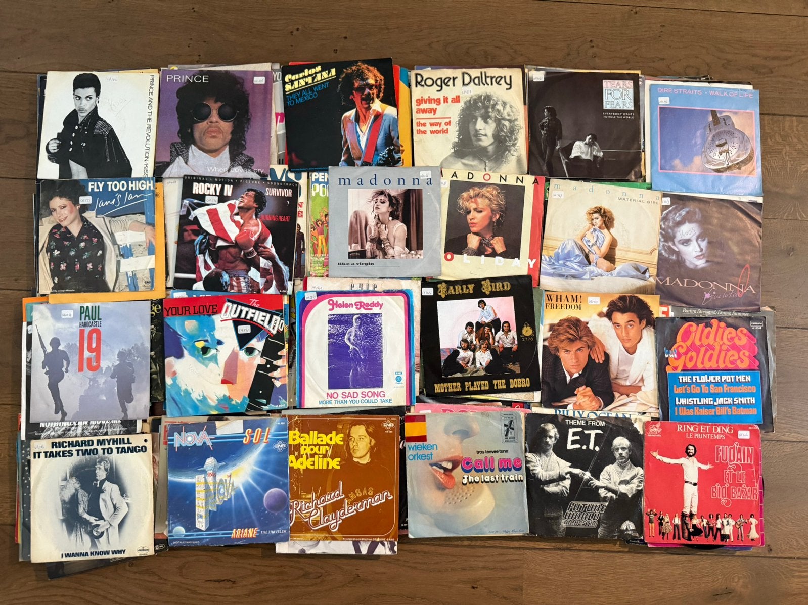 Doos met popmuziek singles oa madonna , queen , jackson, Cd's en Dvd's, Ophalen, Zo goed als nieuw, Pop