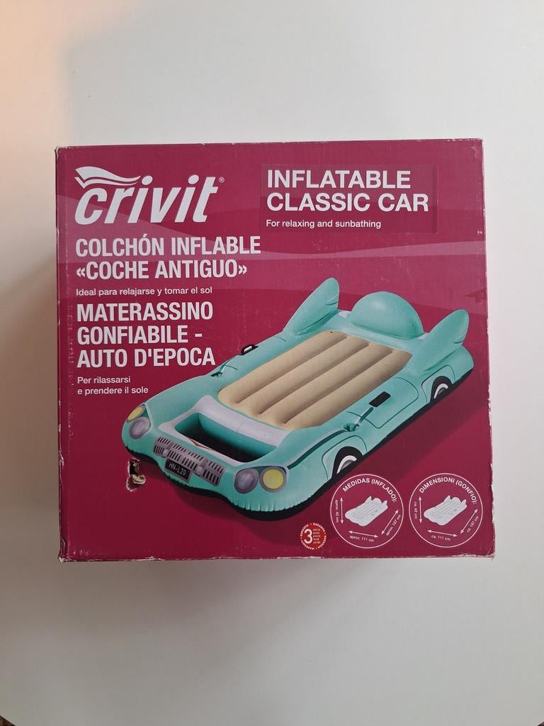 Crivit Opblaasbare Classic Car Luchtbed, Ophalen, Nieuw