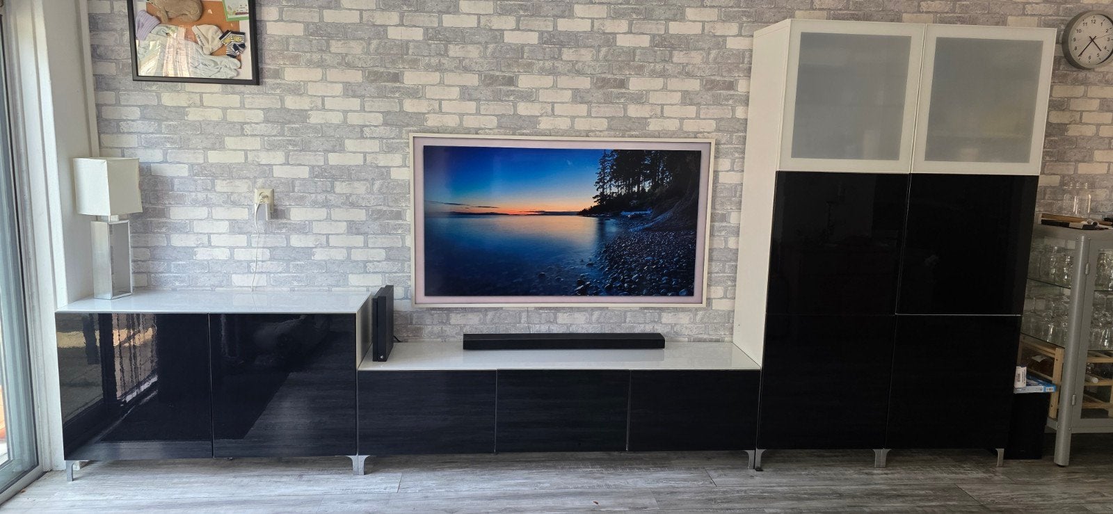 Ikea Besta kasten systeem - Piano zwart hoogglans, Ophalen, Gebruikt
