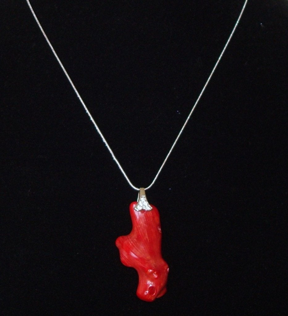Ketting met grote hanger van koraalwortel, Info.adorabeads@gmail.com, Met hanger, Want 18 Hoogvliet, Adorabeads