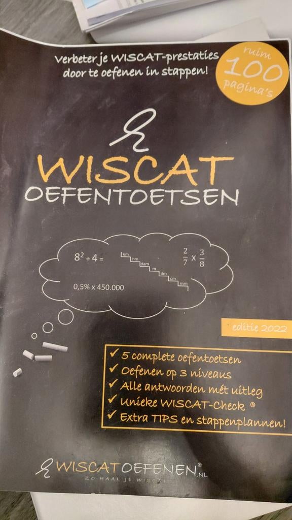 Oefentoetsen wiscat, Boeken, Ophalen of Verzenden