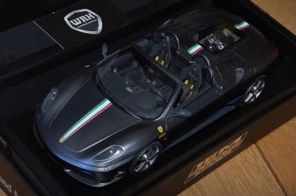 1:18 Ferrari F430 Scuderia 16M Spider grey MR models LTD WRH, Verzenden, Zo goed als nieuw, Auto, Overige merken