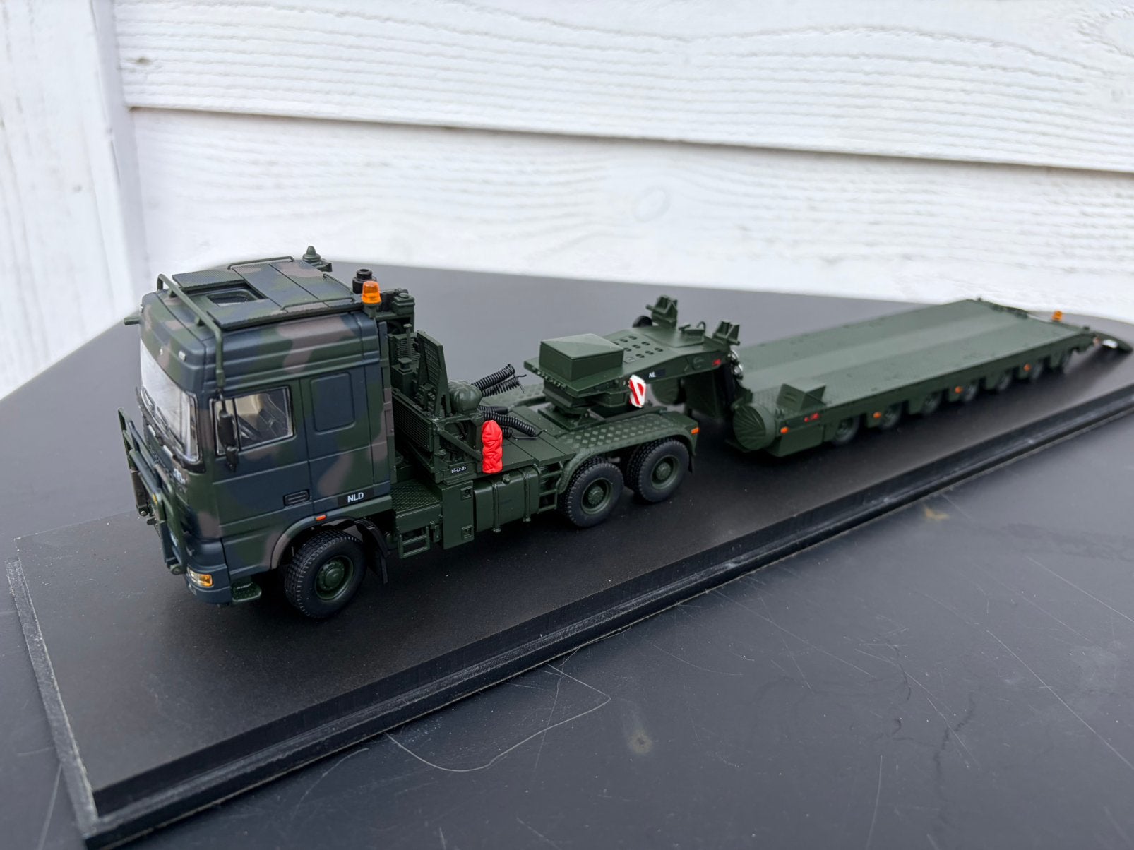 TEKNO DAF TROPCO 650 6x6 KN DIEPLADER, Hobby en Vrije tijd, Modelauto's | 1:50, Verzenden, Zo goed als nieuw, Bus of Vrachtwagen