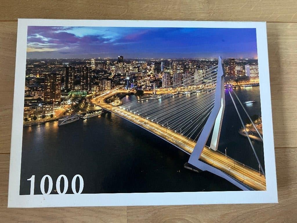 Rotterdam Erasmusbrug puzzel, Ophalen of Verzenden, 500 t/m 1500 stukjes, Zo goed als nieuw, Legpuzzel