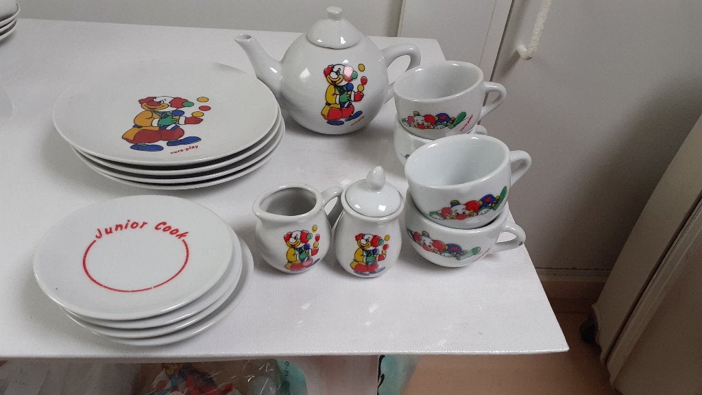 Kinderservies van CLOWN, Euro Play, Verzamelen, Ophalen of Verzenden, Zo goed als nieuw