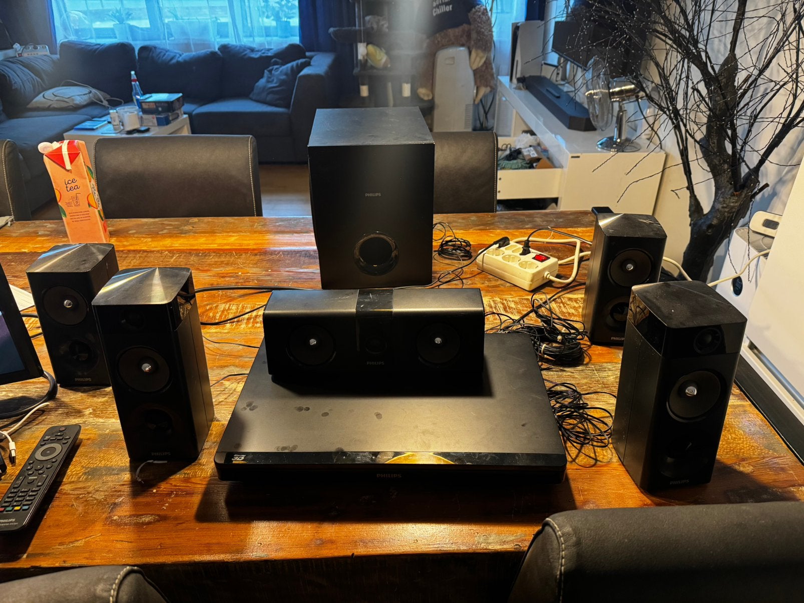 Philips Home Cinema 1000W, Philips, Blu-ray-speler, 70 watt of meer, Ophalen of Verzenden