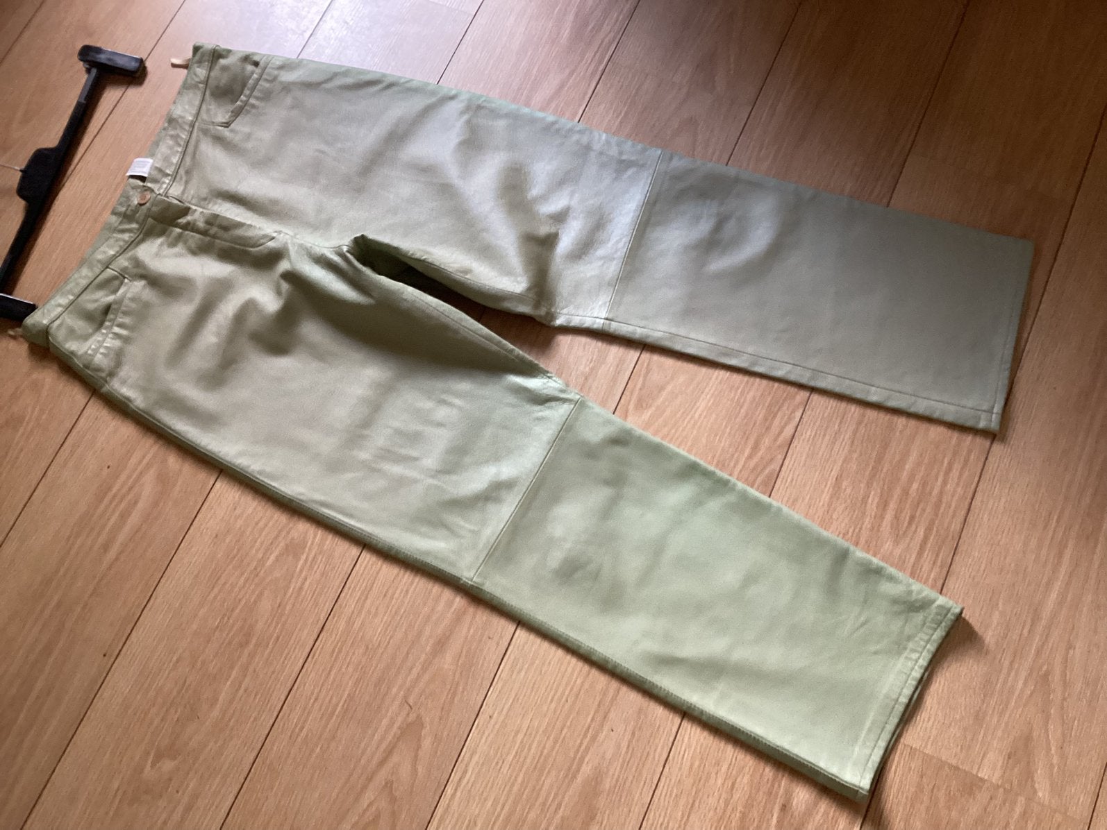 RHYTHMS DAMES LEREN BROEK MAAT  46. ECHT LEER!!!, Ophalen of Verzenden, Gedragen, Maat 56/58 (XL), Zwart