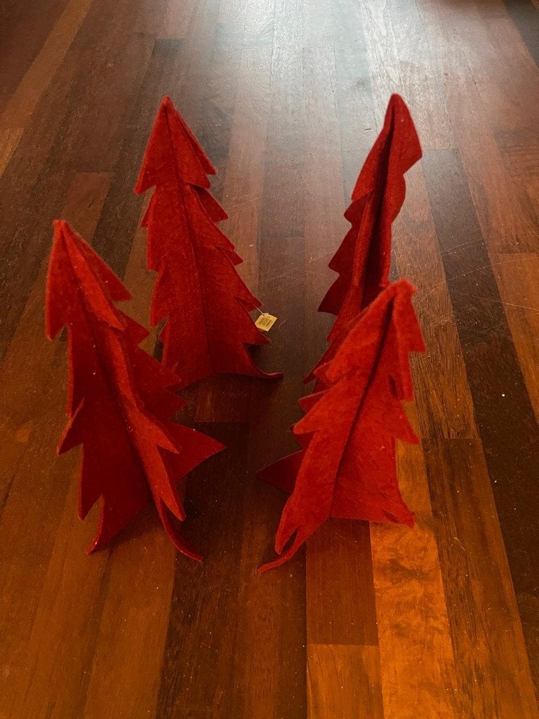 Stoffen kerstbomen, Ophalen of Verzenden, Gebruikt