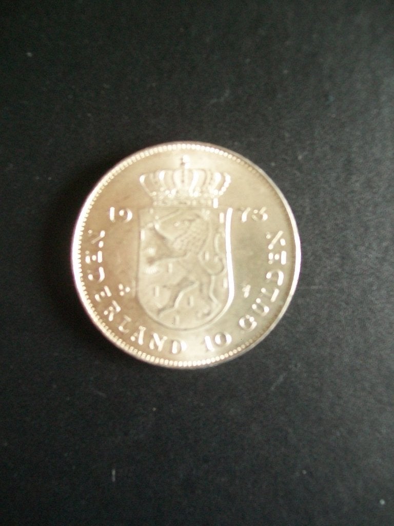 045: 10 Gulden Munt Juliana uit 1973 in nette staat., Verzenden, Zilver, Overige landen, Overige waardes