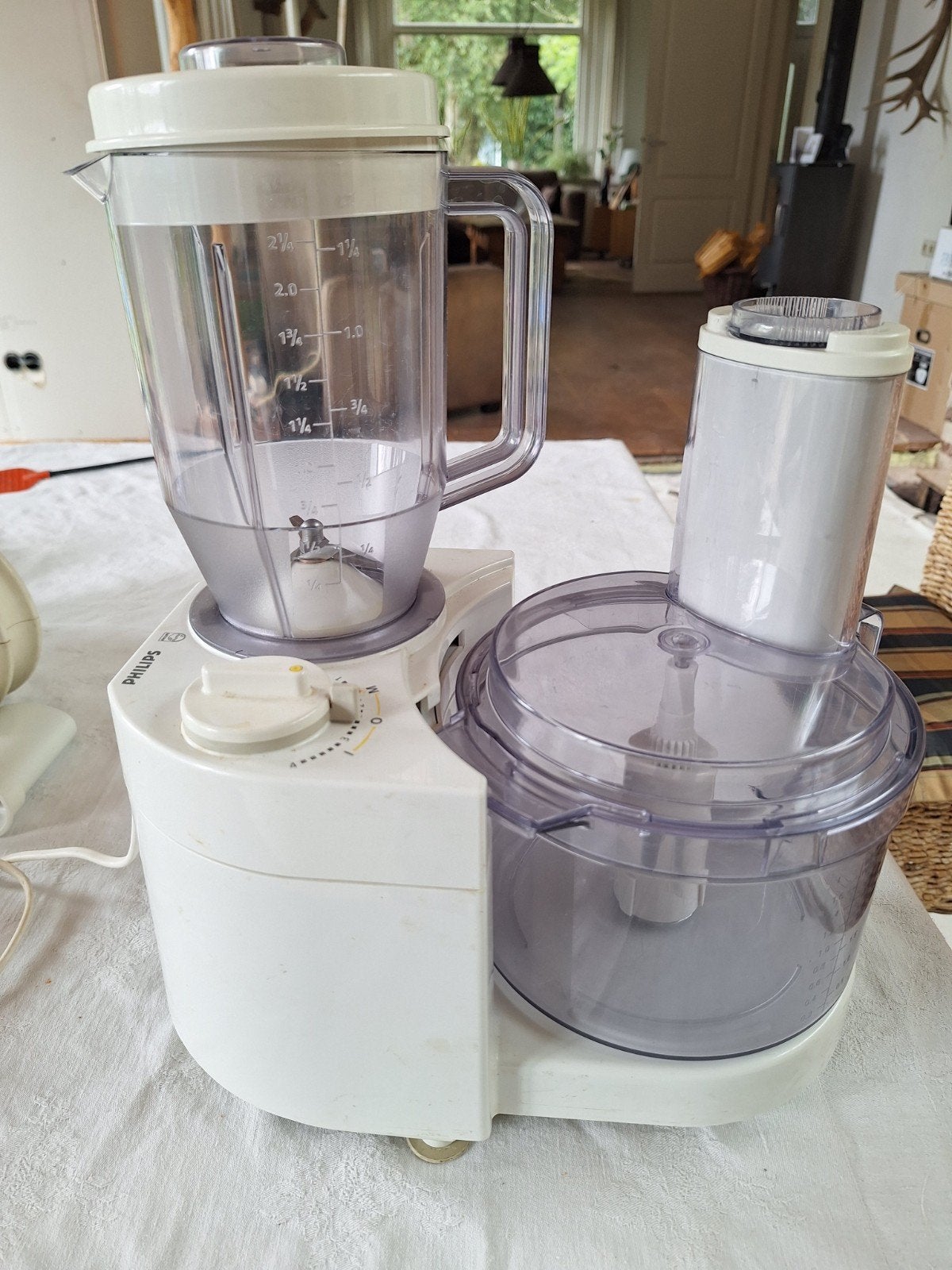 Philips Keukenmachine HR 2898 met veel toebehoren, Witgoed en Apparatuur, Keukenmixers, Gebruikt, 1 tot 2 liter, 3 snelheden of meer