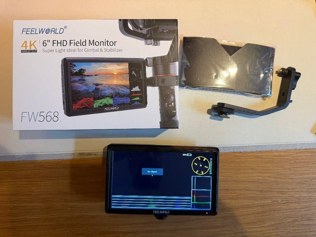 Feelworld FW568 V3, 3D LUT, 6" Field Monitor, Feelworld, Monitor, Ophalen of Verzenden, Zo goed als nieuw
