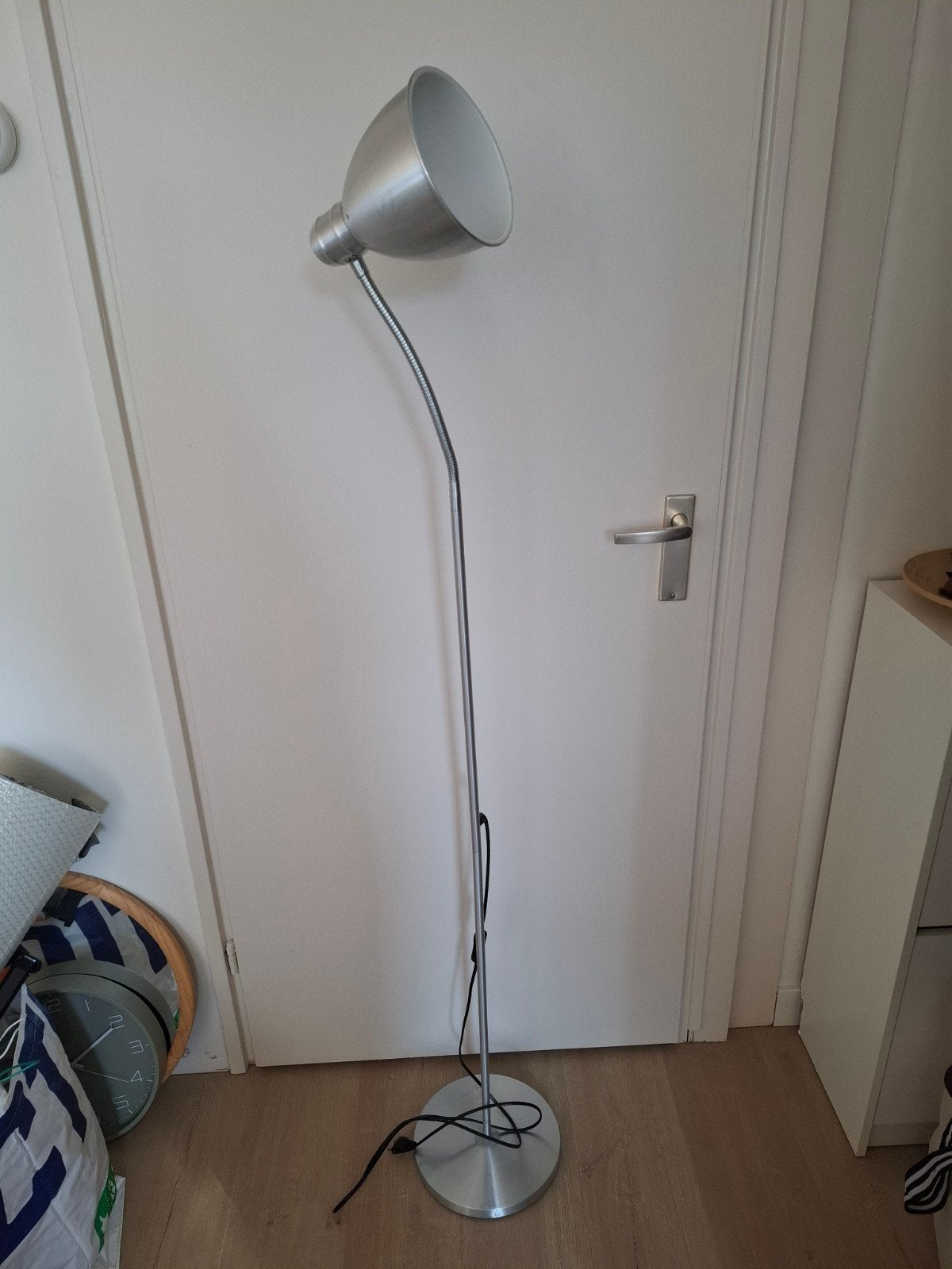 Staande lamp, zilver, Ophalen, Gebruikt, 150 tot 200 cm