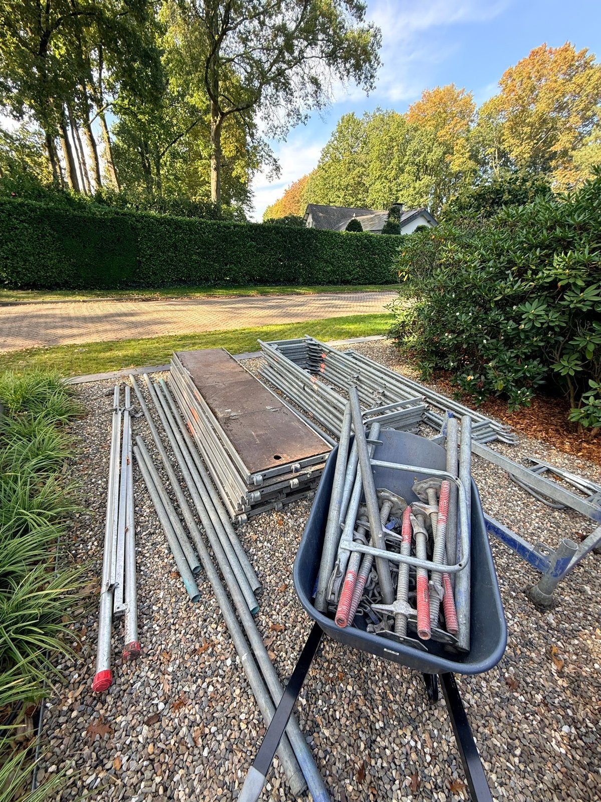 Layer steiger voor kleine klussen (compleet), Doe-het-zelf en Verbouw, Ophalen, Gebruikt, Overige typen, 5 meter of hoger