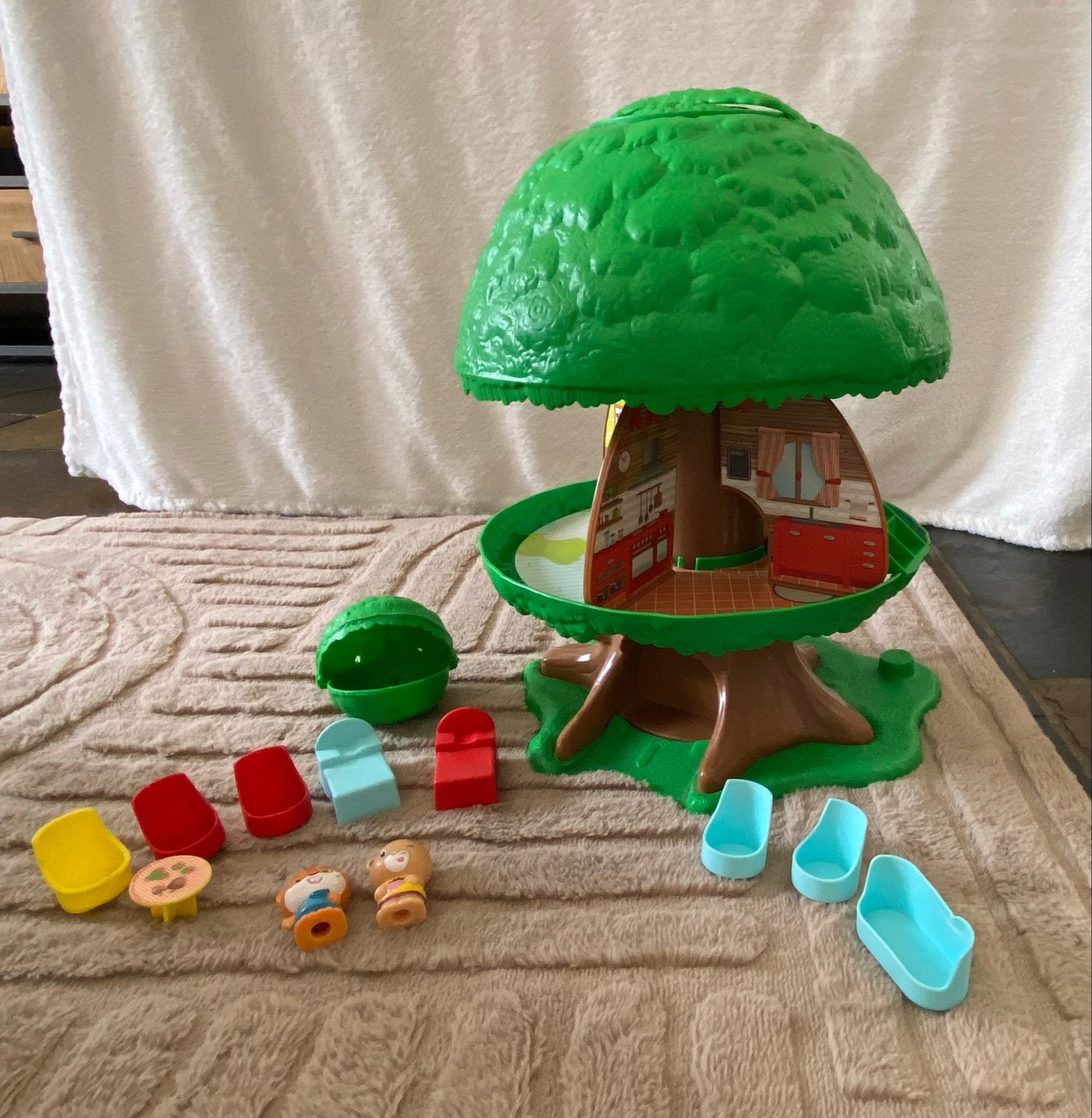 Boomhuis speelset met accessoires en figuren, Ophalen, Gebruikt, Jongen of Meisje