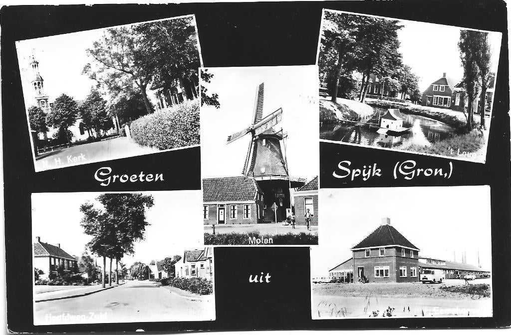 Spijk;  Groeten uit Spijk ( nummer 3 ), Verzenden, 1960 tot 1980, Gelopen, Groningen