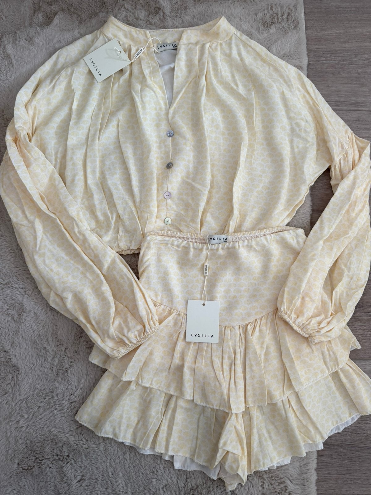 Zomer set geel S/M, Kleding | Dames, Overige Dameskleding, Ophalen of Verzenden, Nieuw
