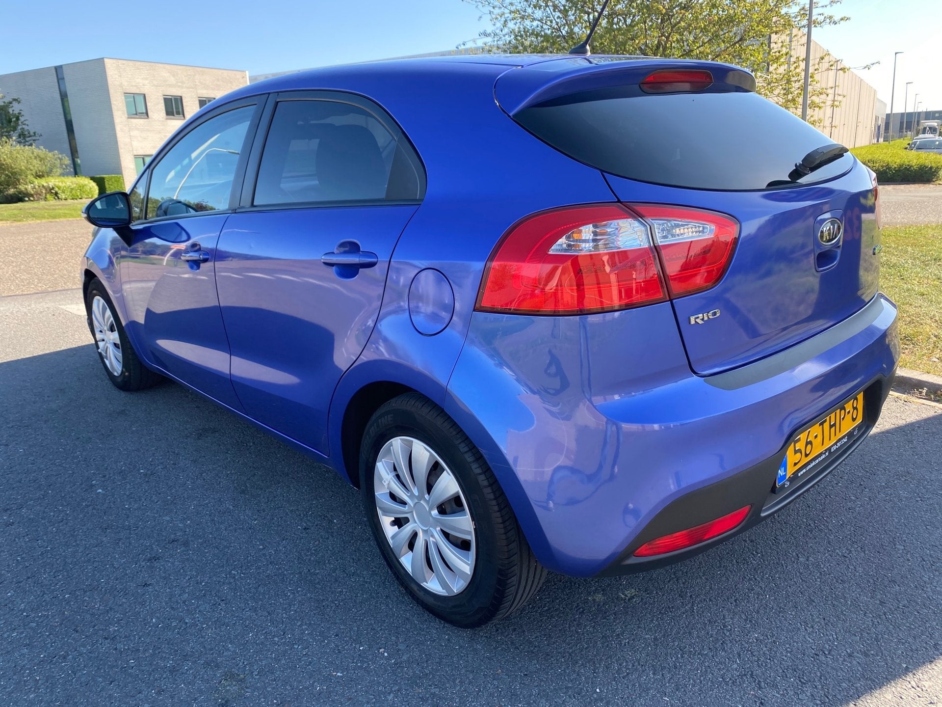 Kia Rio | 2012 | 1.2 CVVT Plus Pack | Export en Handel, Auto's, Euro 5, 4 cilinders, Blauw, Origineel Nederlands