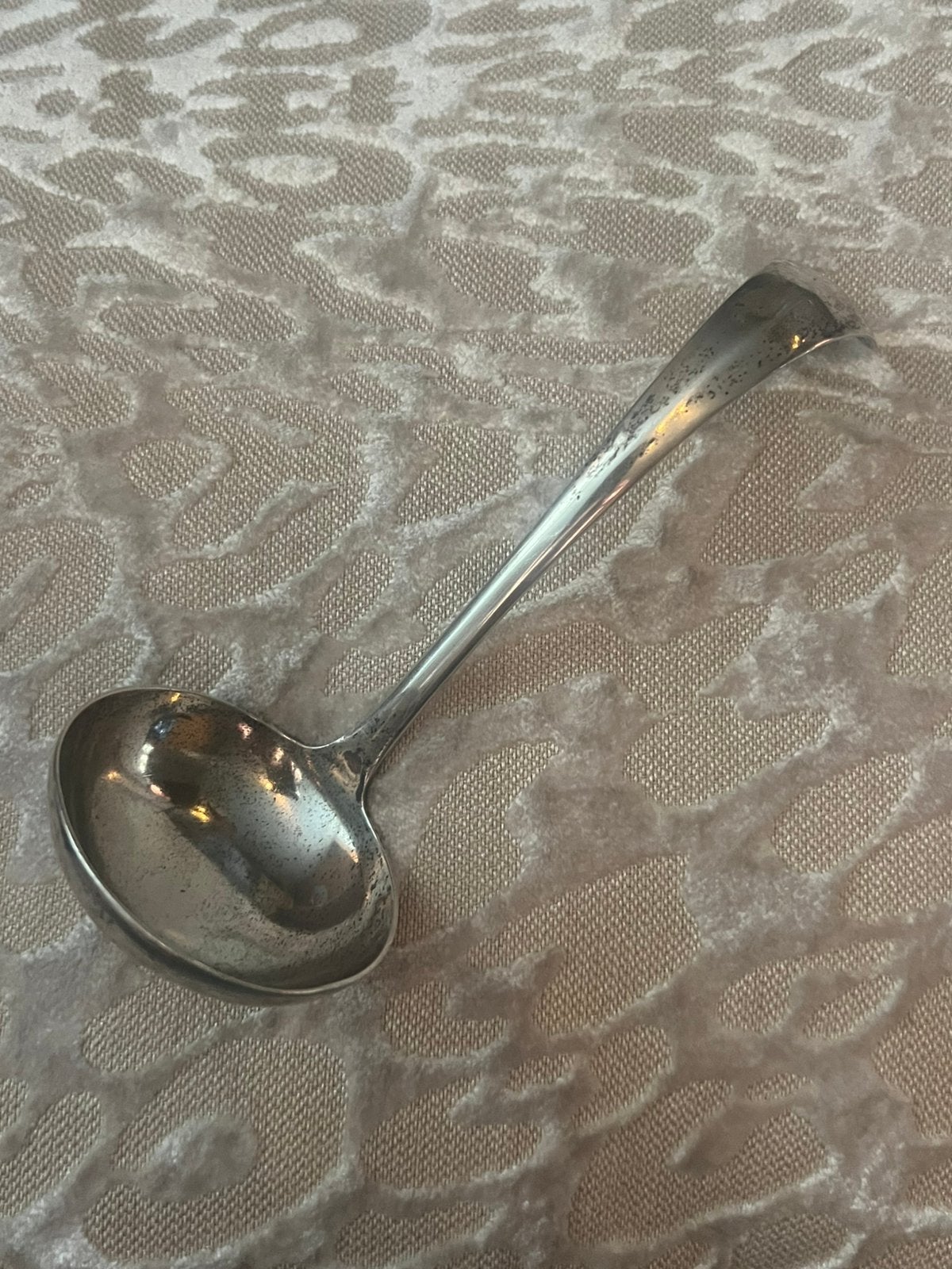 Zilveren jus/saus lepel, Ophalen of Verzenden