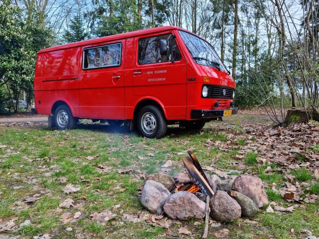 Volkswagen LT brandweer camper 1979. Op LPG., Buscamper of Camperbus, Volkswagen, Particulier, Benzine